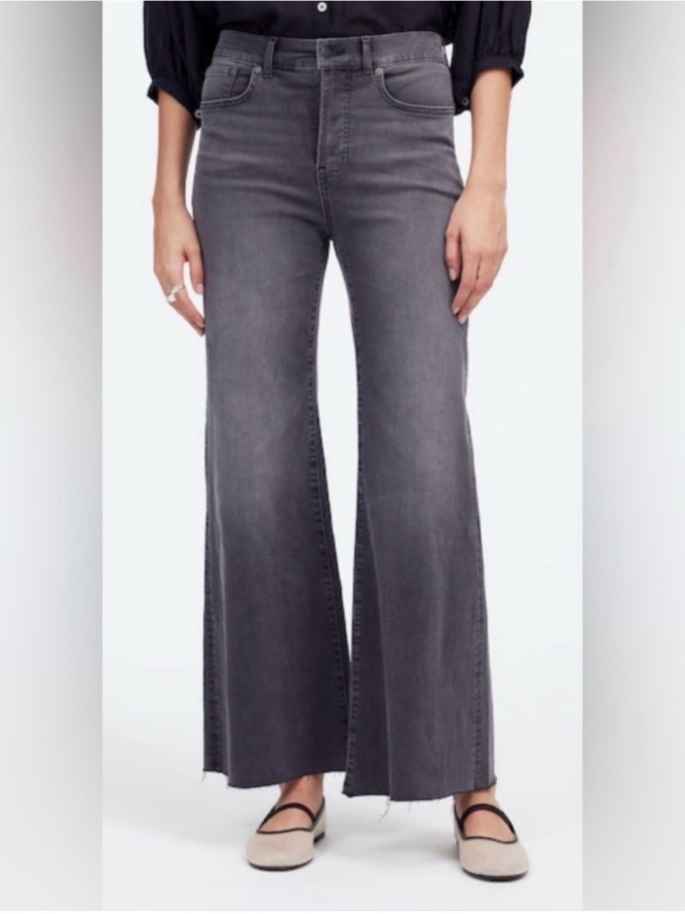Madewell Flared Wide-Leg Jeans